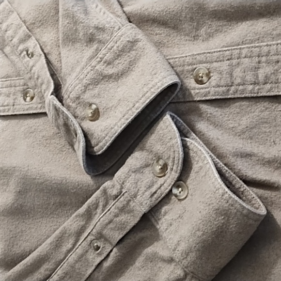 Cabela's Deerskin Soft Chamois Flannel Duck Hunting Button Down Shirt Large NWOT - Picture 5 of 11